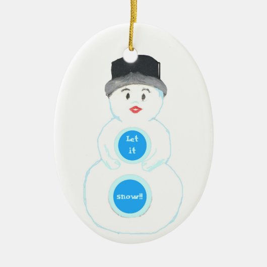 雪だるまのウィンターワンダーランド オーナメント (正面)