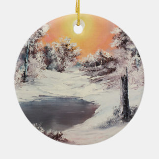 雪だるまのオンライン セラミックオーナメント