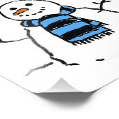 雪だるまのキャラクター フォトプリント            (角)