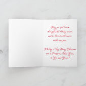 「雪だるまのクッキー」クリスマスカード カード (内部)