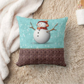雪だるまのクッション クッション (ブランケット)