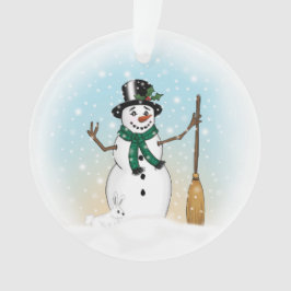 雪だるまのクリスマスのオーナメント オーナメント