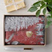 雪だるまのクリスマスのティッシュの木の赤い白は信じます 薄葉紙 (ギフト)