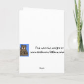 雪だるまのクリスマスカードを抱き締めること シーズンカード (裏面)