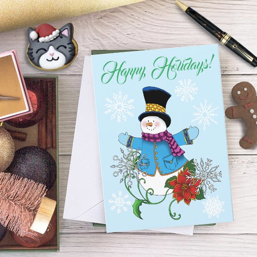 雪だるまのクリスマスカード シーズンカード