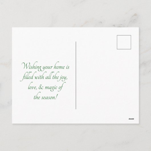 雪だるまのクリスマスクッキー シーズンポストカード (裏面)