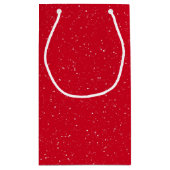 雪だるまのクリスマススノーグローブ スモールペーパーバッグ (裏面)