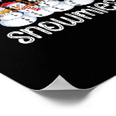 雪だるまのクリスマスチリン私の雪の醜いgi ポスター (角)