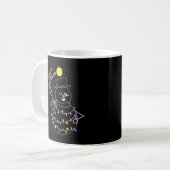 雪だるまのクリスマスツリー コーヒーマグカップ (正面左)