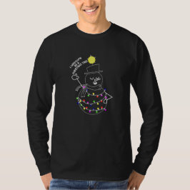 雪だるまのクリスマスツリー Tシャツ
