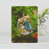 雪だるまのクリスマスボーブル シーズンカード (スタンド正面)