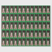 雪だるまのクリスマス包装紙 ラッピングペーパー (フラット)