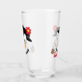 雪だるまのクリスマス漫画 タンブラーグラス (右)