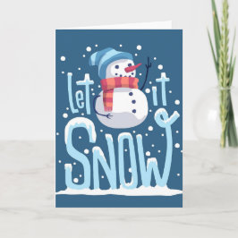 雪だるまのクリスマス シーズンカード