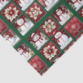 雪だるまのコラージュ 薄葉紙 (詳細)