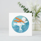 雪だるまのスケーター カード (スタンド正面)