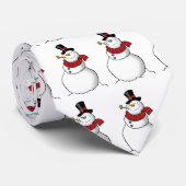 雪だるまのタイ ネクタイ (ロール)