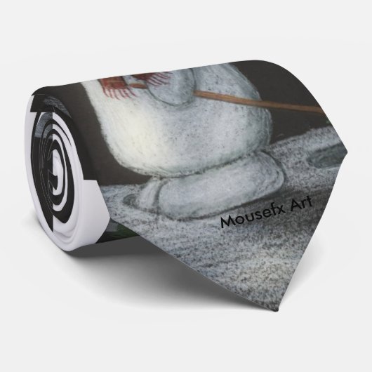 雪だるまのタイ ネクタイ (ロール)