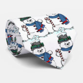 雪だるまのタイ ネクタイ (ロール)