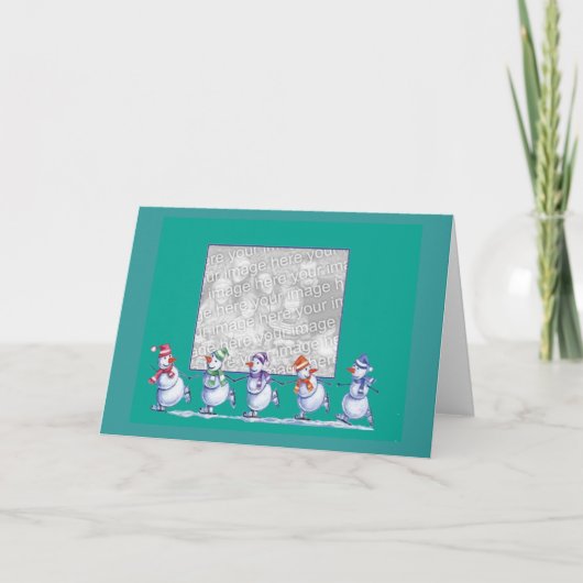 雪だるまのテンプレートカード シーズンカード (正面)