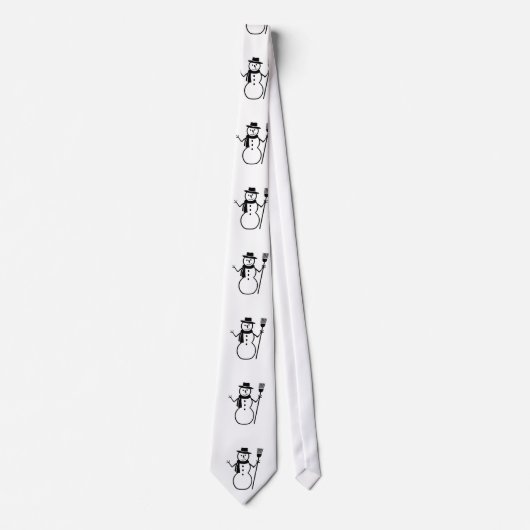 雪だるまのネクタイ ネクタイ (正面)