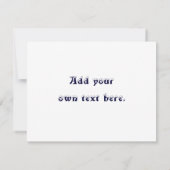 雪だるまのパーティー招待状 - 中身は空白 招待状 (裏面)