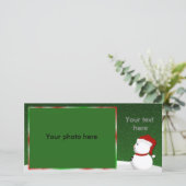 雪だるまのフォトカード シーズンカード (スタンド正面)