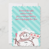 雪だるまのフランスのなパン屋のクッキーのクリスマスカード シーズンカード (裏面)