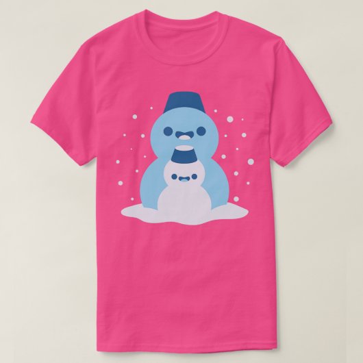 雪だるまのフレンド Tシャツ (デザイン正面)