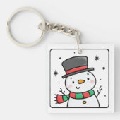 雪だるまのフロスティ キーホルダー (正面)
