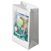 雪だるまのホラー映画のギフトバッグ スモールペーパーバッグ (正面アングル)