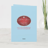 雪だるまのホリデーカード シーズンカード (裏面)