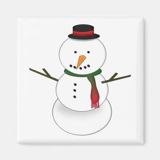 雪だるまのマグネット マグネット (正面)