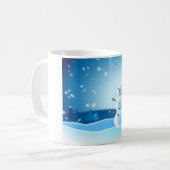 雪だるまのマグ コーヒーマグカップ (正面左)