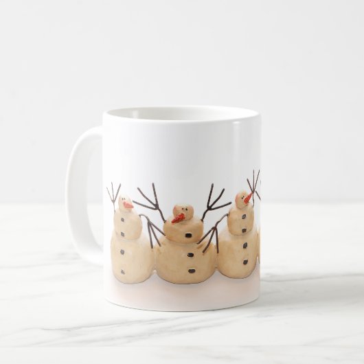 雪だるまのマグ コーヒーマグカップ (正面左)