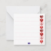 雪だるまのメッセージカード ノートカード (裏面)