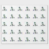 雪だるまのリフト重量 ラッピングペーパー (フラット)