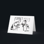 雪だるまのワインの試飲 シーズンカード<br><div class="desc">雪だるまは燻製の魚ウィリアムスによって彼の大きい鼻を使用して彼のクリスマスのワインを、楽しみます</div>