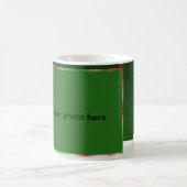 雪だるまの写真のマグ コーヒーマグカップ (中央)