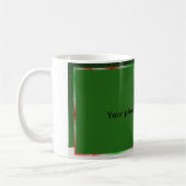 雪だるまの写真のマグ コーヒーマグカップ (左)