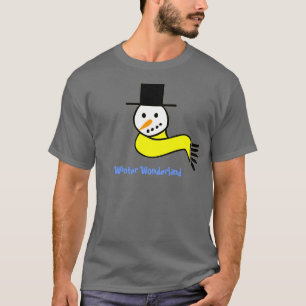 雪だるまの冬の不思議の国 Tシャツ