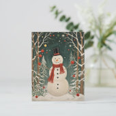 雪だるまの冬の夢 シーズンポストカード (スタンド正面)