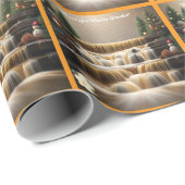 「雪だるまの冬ワンダーランド」 ラッピングペーパー (ロールコーナー)