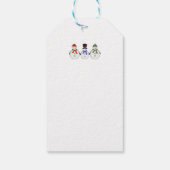 雪だるまの冬来 ギフトタグ (裏面)