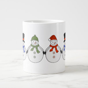 雪だるまの冬来 ジャンボコーヒーマグカップ