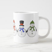 雪だるまの冬来 ジャンボコーヒーマグカップ (右)