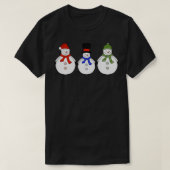 雪だるまの冬来 Tシャツ (デザイン正面)