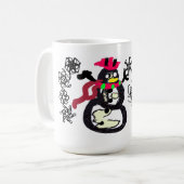 雪だるまの冬 コーヒーマグカップ (正面左)