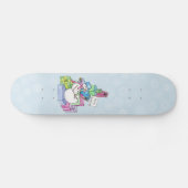 雪だるまの冷たいプレゼント スケートボード (横)