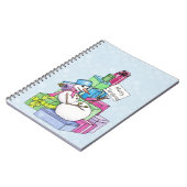 雪だるまの冷たいプレゼント ノートブック (左側)